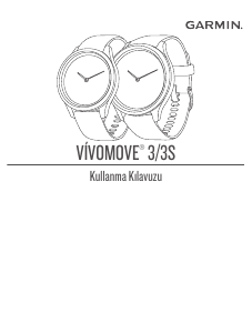 Kullanım kılavuzu Garmin vivomove 3S Akıllı kol saati