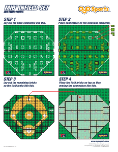 Manual de uso OYO Sports set MLBCHCFS1 MLB Chicago Cubs campo de béisbol