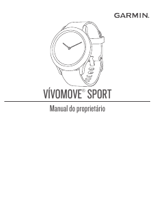 Manual Garmin vivomove Sport Relógio inteligente