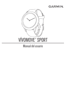Manual de uso Garmin vivomove Sport Smartwatch