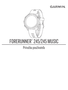 Návod Garmin Forerunner 245 Music Športové hodinky