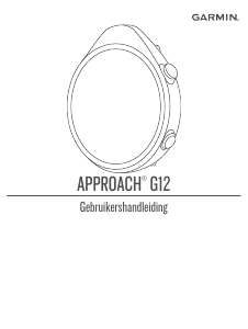 Handleiding Garmin Approach G12 Swing analyser