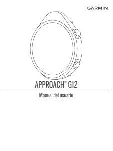 Manual de uso Garmin Approach G12 Analizador de swing