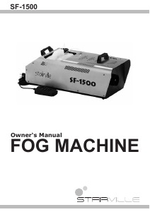 Manual Stairville SF-1500 Fog Machine