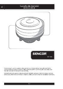 Instrukcja Sencor SFD 130A Suszarka do warzyw