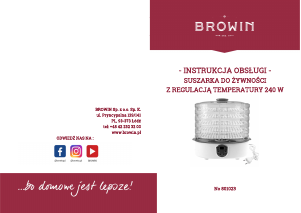 Руководство Browin 801023 Дегидратор для пищевых продуктов