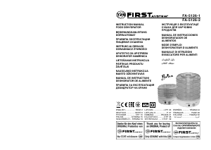 Manual First Austria FA-5126-2 Deshidrator de alimente