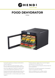 Manual Hendi 229064 Deshidrator de alimente