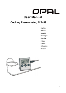 Bruksanvisning Opal ALT488 Mat termometer