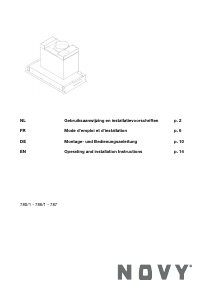 Manual Novy 780 Fusion+ Cooker Hood