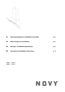 Bedienungsanleitung Novy 7831 Vision Dunstabzugshaube