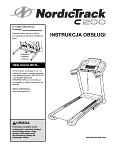 Instrukcja NordicTrack C200 Bieżnia