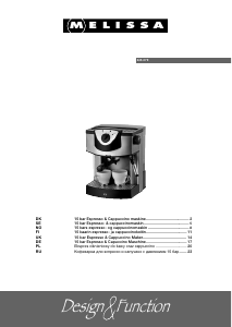 Manual Melissa 645-079 Coffee Machine