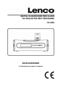 Bruksanvisning Lenco CR-3301 Klokkeradio