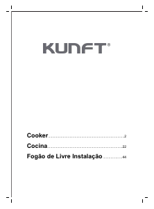 Manual Kunft PGQ1931 Fogão