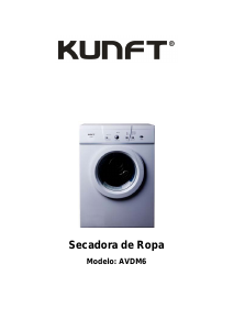 Manual de uso Kunft AVDM6 Secadora