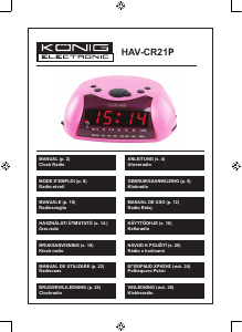 Manual König HAV-CR21P Alarm Clock Radio