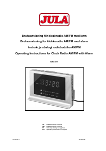 Manual Jula 920-377 Alarm Clock Radio