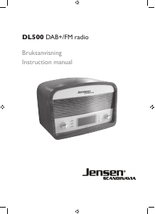 Bruksanvisning Jensen DL500 Radio