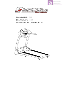 Instrukcja inSPORTline GLP3202 Gallop Bieżnia