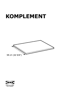 Manual IKEA KOMPLEMENT Poliţă