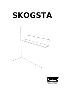 Bruksanvisning IKEA SKOGSTA Hylle