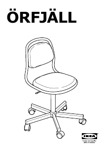 Manuál IKEA ORFJALL Kancelářská židle