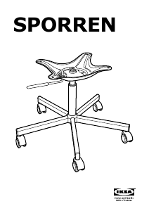 Brugsanvisning IKEA SPORREN Kontorstol