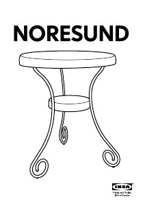 Bruksanvisning IKEA NORESUND Kaffebord