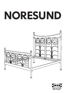 Manual IKEA NORESUND Cadru pat