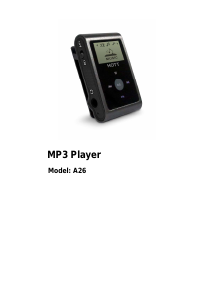 Manual Hott A26 Mp3 Player