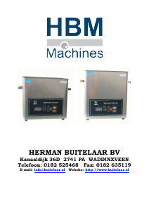 Handleiding HBM DSA100-GL1 Ultrasoon reiniger