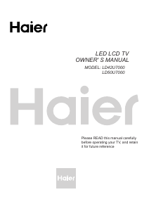 Manual Haier LD42U7000 LED Television