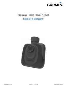 Mode d’emploi Garmin Dash Cam 10 Caméscope action