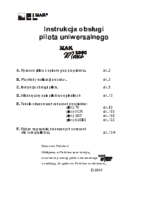 Instrukcja Elmak MAK 2000 Maxi Pilot telewizyjny