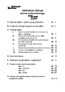 Instrukcja Elmak MAK 2002 Euro Pilot telewizyjny