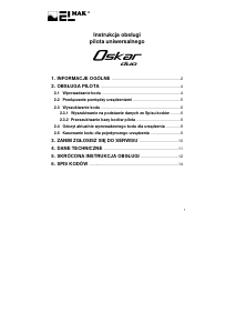 Instrukcja Elmak Oskar Duo 2in1 Pilot telewizyjny