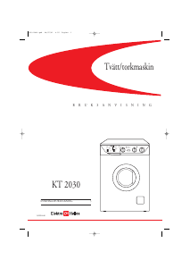 Bruksanvisning ElektroHelios KT2030 Kombinerad tvätt-tork