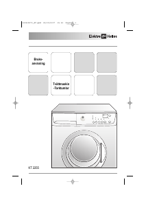 Bruksanvisning ElektroHelios KT2255 Kombinerad tvätt-tork