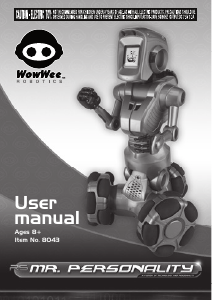 Manual WowWee Mr Personality Toy Robot