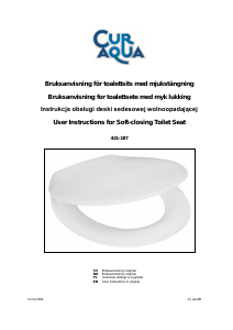 Manual Curaqua 431-187 Toilet Seat