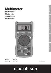 Handleiding Clas Ohlson UT132E Multimeter