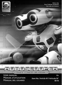 Mode d’emploi WowWee Roboscooper Robot jouet