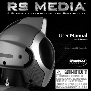 Manual WowWee RS Media Toy Robot