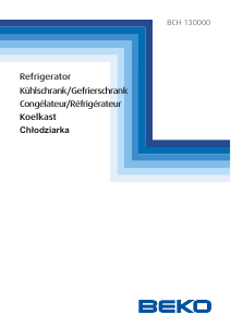 Bedienungsanleitung BEKO BCH 130000 Kühl-gefrierkombination