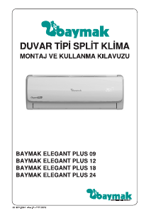 Kullanım kılavuzu Baymak Elegant Plus 09 Klima