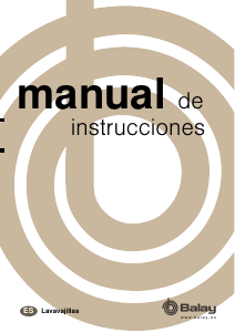 Manual de uso Balay 3VS705IA Lavavajillas