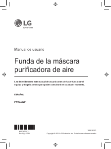 Manual de uso LG PWKAUW01 Purificador de aire