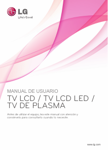 Manual de uso LG 50PW451 Televisor de plasma