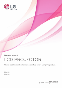 Manual LG BG630 Projector